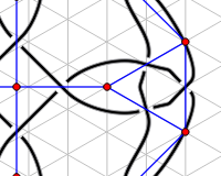 Screenshot showing some nodes on a grid